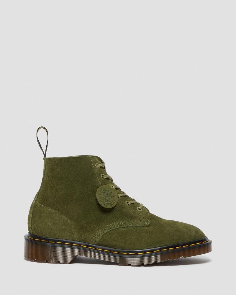 Dr Martens 101 Made in England Suede Enkellaars Heren Groen | NL 390DFM